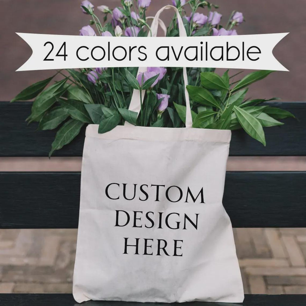 Personalized 100% Pure Cotton Tote – Custom Printed Graphic Tote Bag
