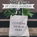 Personalized 100% Pure Cotton Tote – Custom Printed Graphic Tote Bag