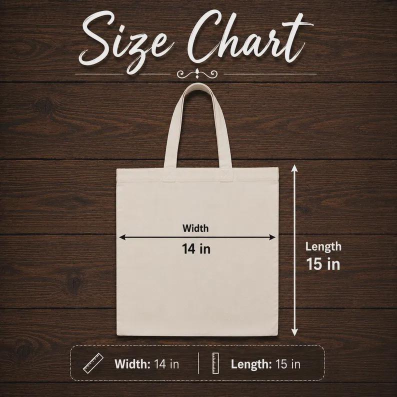 Personalized 100% Pure Cotton Tote – Custom Printed Graphic Tote Bag
