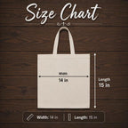 Personalized 100% Pure Cotton Tote – Custom Printed Graphic Tote Bag