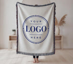 Personalized Custom Woven Blanket – Heirloom Quality Cotton Fringe Throw